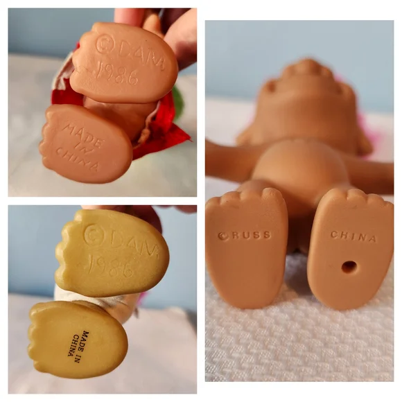 Vintage Thomas Dam Troll Dolls and One Russ Pink Green Hair 80s 90s - Picture 6 of 7